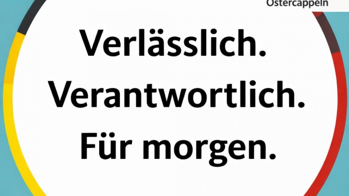 Verlässlich. Verantwortlich. Für morgen. Verlässlich. Verantwortlich. Für morgen.